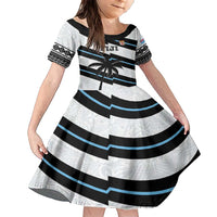 Custom Fiji 2024 Rugby Family Matching Short Sleeve Bodycon Dress and Hawaiian Shirt Fijian Tapa Pattern