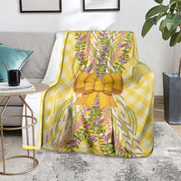 Hawaii Palaka Pikake Lokelani Plumeria Blanket Melemele Coquette Bow LT01 - Polynesian Pride