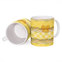 Hawaii Palaka Pikake Lokelani Plumeria Ceramic Mug Melemele Coquette Bow LT01 - Polynesian Pride