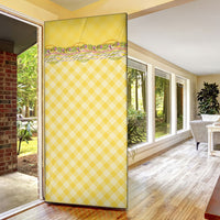 Hawaii Palaka Pikake Lokelani Plumeria Door Cover Melemele Coquette Bow LT01 - Polynesian Pride