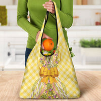Hawaii Palaka Pikake Lokelani Plumeria Grocery Bag Melemele Coquette Bow LT01 - Polynesian Pride