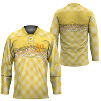 Hawaii Palaka Pikake Lokelani Plumeria Hockey Jersey Melemele Coquette Bow LT01 - Polynesian Pride