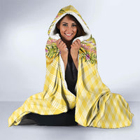 Hawaii Palaka Pikake Lokelani Plumeria Hooded Blanket Melemele Coquette Bow LT01 - Polynesian Pride