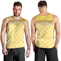Hawaii Palaka Pikake Lokelani Plumeria Men Tank Top Melemele Coquette Bow LT01 - Polynesian Pride