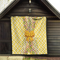 Hawaii Palaka Pikake Lokelani Plumeria Quilt Melemele Coquette Bow LT01 - Polynesian Pride