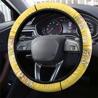 Hawaii Palaka Pikake Lokelani Plumeria Steering Wheel Cover Melemele Coquette Bow LT01 - Polynesian Pride