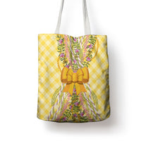 Hawaii Palaka Pikake Lokelani Plumeria Tote Bag Melemele Coquette Bow LT01 - Polynesian Pride
