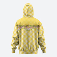 Hawaii Palaka Pikake Lokelani Plumeria Zip Hoodie Melemele Coquette Bow LT01 - Polynesian Pride