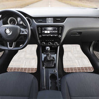 Samoa Siapo Brown Trimmed Car Mats Samoa White Sunday - Polynesian Pride