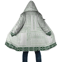 Samoa Siapo Green Trimmed Cloak Samoa White Sunday - Polynesian Pride