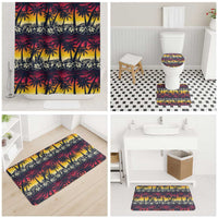 Hawaii Hibiscus Palm Tree Sunset Bathroom Set Tropical Style - Polynesian Pride