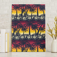Hawaii Hibiscus Palm Tree Sunset Canvas Wall Art Tropical Style LT01 Without Frame Multicolor - Polynesian Pride