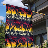 Hawaii Hibiscus Palm Tree Sunset Garden Flag Tropical Style LT01 - Polynesian Pride