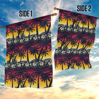 Hawaii Hibiscus Palm Tree Sunset Garden Flag Tropical Style LT01 - Polynesian Pride