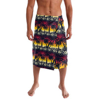 Hawaii Hibiscus Palm Tree Sunset Lavalava Tropical Style - Polynesian Pride