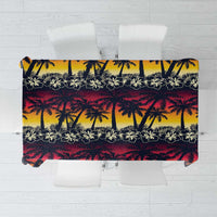 Hawaii Hibiscus Palm Tree Sunset Tablecloth Tropical Style - Polynesian Pride