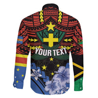 Personalised Vanuatu Tafea Province Family Matching Long Sleeve Bodycon Dress and Hawaiian Shirt Unique Tropical Tribal Pattern