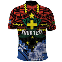 Personalised Vanuatu Tafea Province Polo Shirt Unique Tropical Tribal Pattern