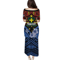 Personalised Vanuatu Tafea Province Puletasi Unique Tropical Tribal Pattern