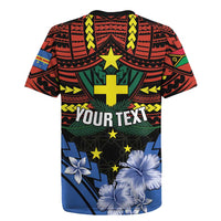 Personalised Vanuatu Tafea Province Rugby Jersey Unique Tropical Tribal Pattern