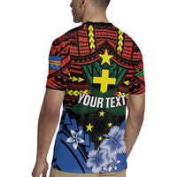 Personalised Vanuatu Tafea Province Rugby Jersey Unique Tropical Tribal Pattern