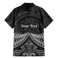 Personalised Toitu Te Tiriti Aotearoa Silver Fern Family Matching Mermaid Dress and Hawaiian Shirt New Zealand Maori Pattern LT01 - Polynesian Pride