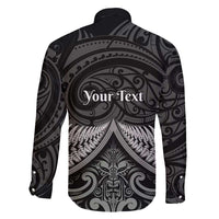 Personalised Toitu Te Tiriti Aotearoa Silver Fern Family Matching Mermaid Dress and Hawaiian Shirt New Zealand Maori Pattern LT01 - Polynesian Pride
