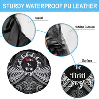 Toitu Te Tiriti Aotearoa Silver Fern Spare Tire Cover New Zealand Maori Pattern LT01 - Polynesian Pride