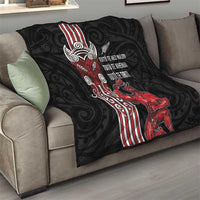 Toitu Te Reo Maori Toitu Te Whenua Toitu Te Tiriti Quilt Maori Warrior New Zealand LT01 - Polynesian Pride