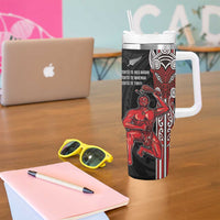 Toitu Te Reo Maori Toitu Te Whenua Toitu Te Tiriti Tumbler With Handle Maori Warrior