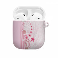 Pink Plumeria Sea Shell AirPods Case Starfish Polynesian Pattern - Polynesian Pride