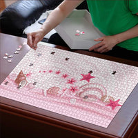 Pink Plumeria Sea Shell Puzzle Starfish Polynesian Pattern - Polynesian Pride