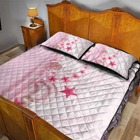 Pink Plumeria Sea Shell Quilt Bed Set Starfish Polynesian Pattern - Polynesian Pride