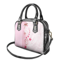 Pink Plumeria Sea Shell Shoulder Handbag Starfish Polynesian Pattern - Polynesian Pride