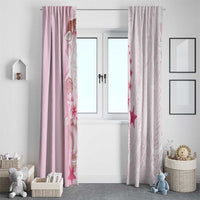 Pink Plumeria Sea Shell Window Curtain Starfish Polynesian Pattern LT01 - Polynesian Pride