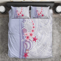 Purple Plumeria Sea Shell Bedding Set Starfish Polynesian Pattern LT01 Purple - Polynesian Pride