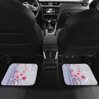 Purple Plumeria Sea Shell Car Mats Starfish Polynesian Pattern - Polynesian Pride