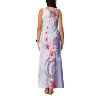 Purple Plumeria Sea Shell Family Matching Tank Maxi Dress and Hawaiian Shirt Starfish Polynesian Pattern LT01 - Polynesian Pride