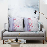 Purple Plumeria Sea Shell Pillow Cover Starfish Polynesian Pattern - Polynesian Pride