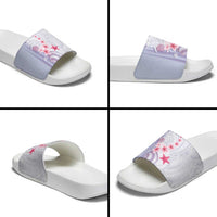 Purple Plumeria Sea Shell Slide Sandals Starfish Polynesian Pattern LT01 - Polynesian Pride
