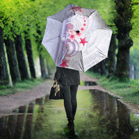 Purple Plumeria Sea Shell Umbrella Starfish Polynesian Pattern - Polynesian Pride