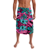 Plumeria Polynesian Pattern Lavalava Unique Fantasy Pink Teal