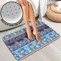 Hawaii Turtles Pattern Special Blue Bathroom Set - Polynesian Pride