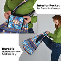 Hawaii Turtles Pattern Special Blue Grocery Bag LT01 - Polynesian Pride