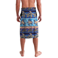 Hawaii Turtles Pattern Special Blue Lavalava - Polynesian Pride