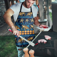 Hawaii Turtles Starfish Unique Pattern Apron - Polynesian Pride