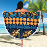 Hawaii Turtles Starfish Unique Pattern Beach Blanket - Polynesian Pride