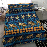 Hawaii Turtles Starfish Unique Pattern Bedding Set - Polynesian Pride