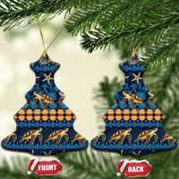Hawaii Turtles Starfish Unique Pattern Ceramic Ornament LT01 Christmas Tree Blue - Polynesian Pride