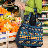 Hawaii Turtles Starfish Unique Pattern Grocery Bag LT01 - Polynesian Pride